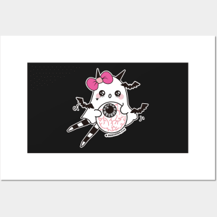 kawaii cute ghost cute spooky , cute halloween Posters and Art